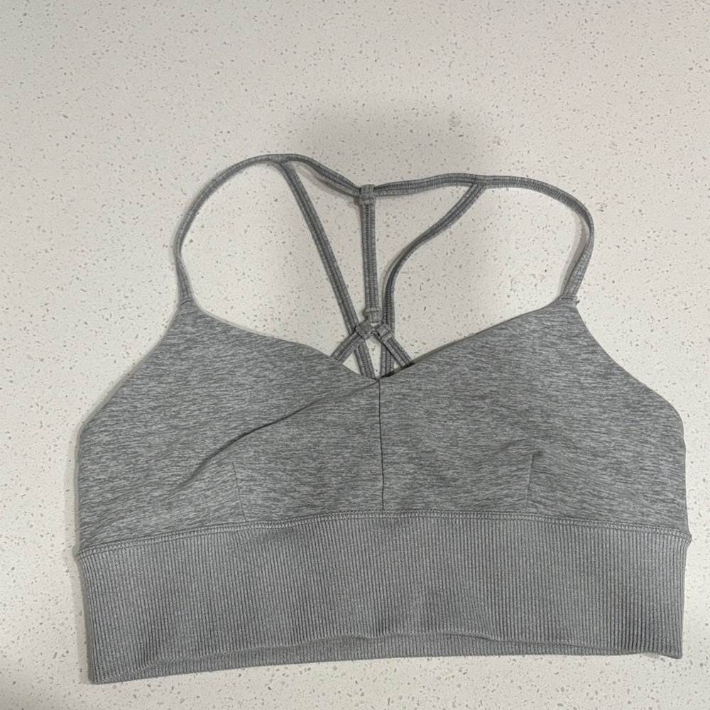 ALO Yoga Heather Gray Sports Bra